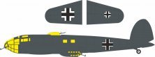 Eduard Masque 1/32 He 111P-1 Insignes Nationaux Revell