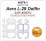 1/48 Aero L-29 Delfin wheels and canopy paint masks