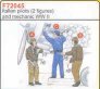 CMK 1/72 2 Pilotes Italiens WWII + M�canicien
