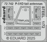 1/72 SET P-51D tail antennas STEEL