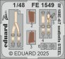 1/48 Bf 109E-4/7 seatbelts STEEL for Tamiya