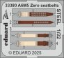 1/32 SET A6M5 Zero seatbelts STEEL for Tamiya