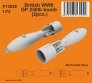 1/72 British WWII GP 250lb. bombs