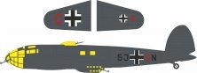 Masque 1/32 He 111P-1 Lettres Code pour Revell