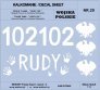 1/16 Polish Army T-34/85 RUDY 102, 1st Arm.Brigade decal