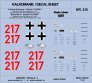 1/35 TIGER I Otto Carius 217 Schw. May 1944 decal