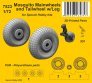 1/72 Mosquito Mainwheels and Tailwheel with Leg
