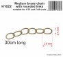 Medium brass chain with rounded links 1/35 & 1/48