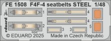 1/48 F4F-4 seatbelts STEEL for Academy