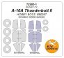 1/72 Fairchild A-10A Thunderbolt II Double-sided and wheels mask