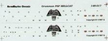 1/48 Stencil Data for Grumman F6F Hellcat