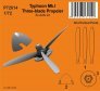 1/72 Typhoon Mk.I Three-blade Propeller for Airfix