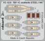 1/48 TBF-1C seatbelts STEEL