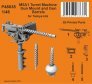 1/48 M5A1 Turret MG Mount & Gun Barrels for Tamiya