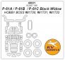 1/48 Northrop P-61A / P-61B / P-61C Black Widow + wheels masks