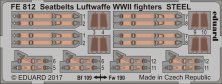 1/48 Seatbelts Lufewaffe WWII fighters STEEL kits