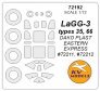 1/72 LaGG-3 masks