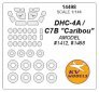 1/144 De-Havilland-Canada DHC-4A / C7B Caribou canopy paint mask