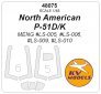 1/48 North-American P-51 mask for Meng