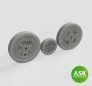 1/72 Republic F-84F wheels with paint masks for Special Hobby
