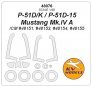1/48 North-American P-51 + wheels masks