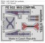 1/48 MiG-23MF/ML seatbelts STEEL