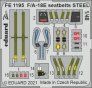 Boeing F/A-18E Super Hornet seatbelts Steel 1/48 image 1