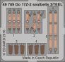 SET 1/48 Do 17Z-2 seatbelts STEEL