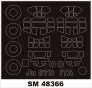 Montex Maschere Canopy Ju-87D Stuka 1/48 Italeri