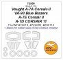 1/72 Vought A-7 Corsair masks