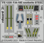 1/48 F/A-18E seatbelts STEEL
