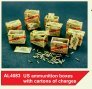 1/48 US ammunition boxes with cartons of charges