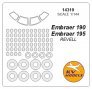 1/144 Embraer 190 / Embraer 195 paint mask