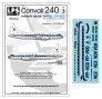1/126 Varig Convair 240 delivery colors for the Testers kits