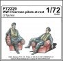 1/72 German pilots at rest WWII (2 fig.)