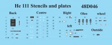 1/48 Heinkel He-111 Stencils and Plates