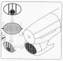 1/72 Air intake mesh for Typhoon (ACAD) image 1