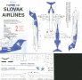 Boa Decals 1/144 Fokker 100 Slovak Airlines Revell image 1
