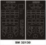 Masques peinture Ju-87B-2 Stuka 1/32 Trumpeter