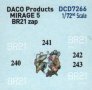 1/72 Scale Belgian Air Force Mirage 5 Stencilling & zappings image 9