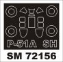 Montex Paint Mask P-51A 1/72 Canopy Frame Special Hobby