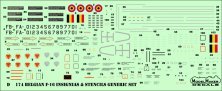 1/32 Belgian f-16 insignias & stencils-generic set