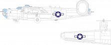 Mask 1/72 B-24H US national insignia for Airfix