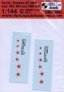 1/144 Decals Soviet/Russian AF stars (2 sets)