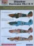 1/72 Decals Hurricane Mk.I/II Luftwaffe (4x camo)