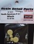 1/72 Wheels for North American P-51