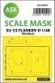 1/48 Sukhoi Su-33 Flanker-D wheels and canopy masks