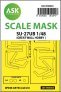 1/48 Sukhoi SU-27UB wheels and canopy masks