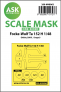1/48 Focke-Wulf Ta-152H wheels and outside only canopy mask