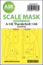 1/48 Fairchild Fairchild A-10C Thunderbolt double-sided mask